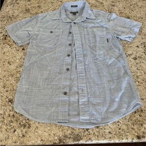 Eddie Bauer blue Plaid Casual Button Down Shirt
